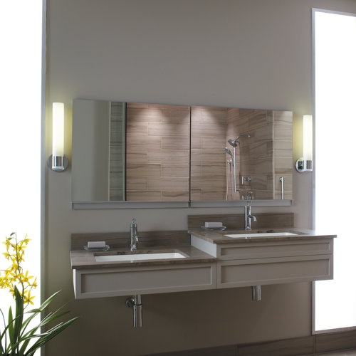 Robern Uplift Series W 27'' H Recessed Frameless Medicine with